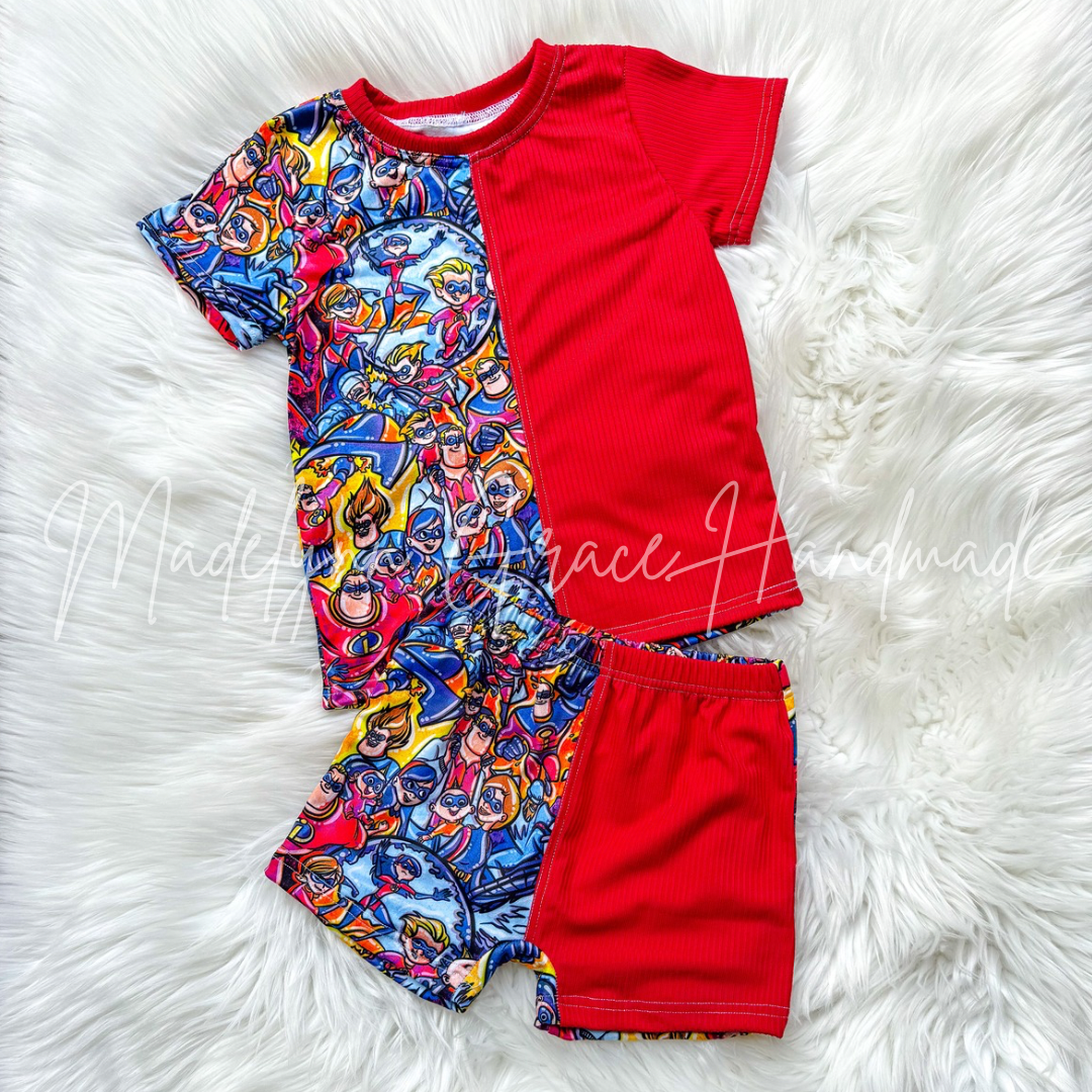 3T Incredibles Basic Tee & Play Shorts
