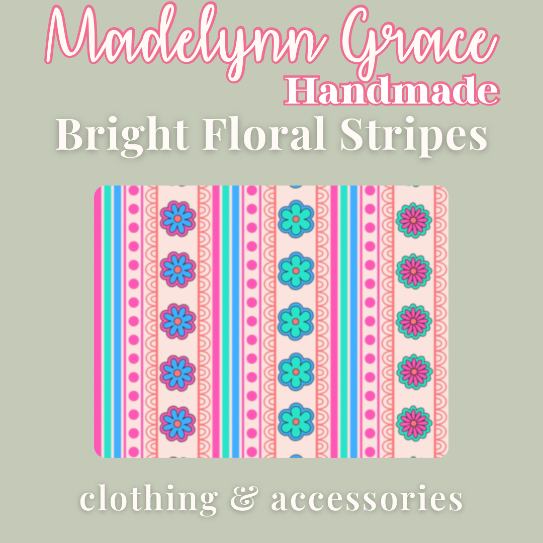 Bright Floral Stripes