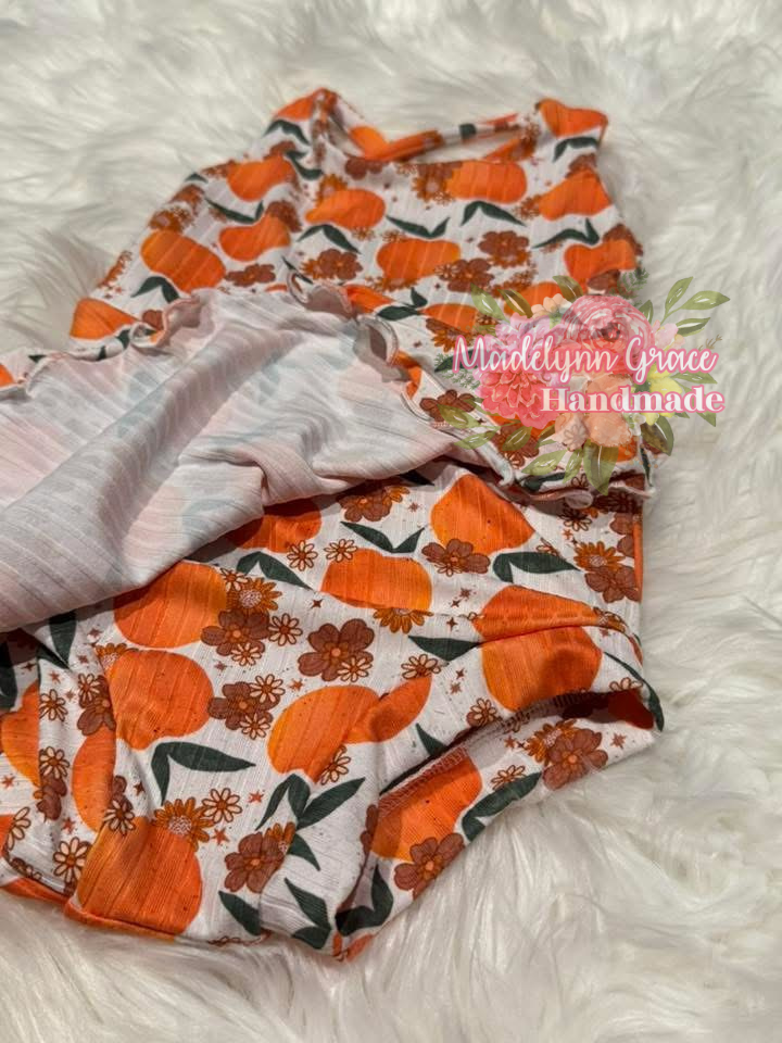 Oranges Skirted Romper 2T