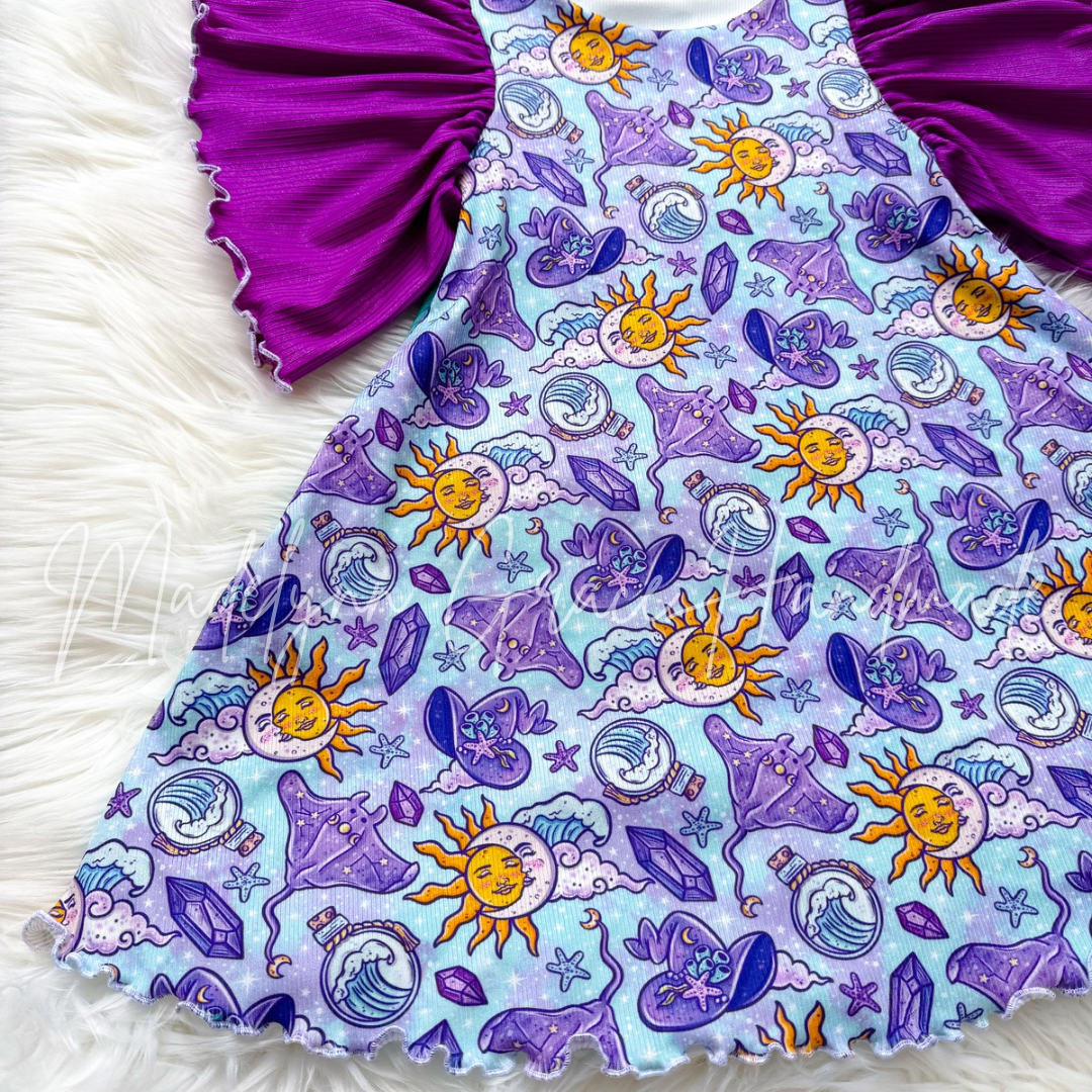 5T Flutter Sleeve Dress