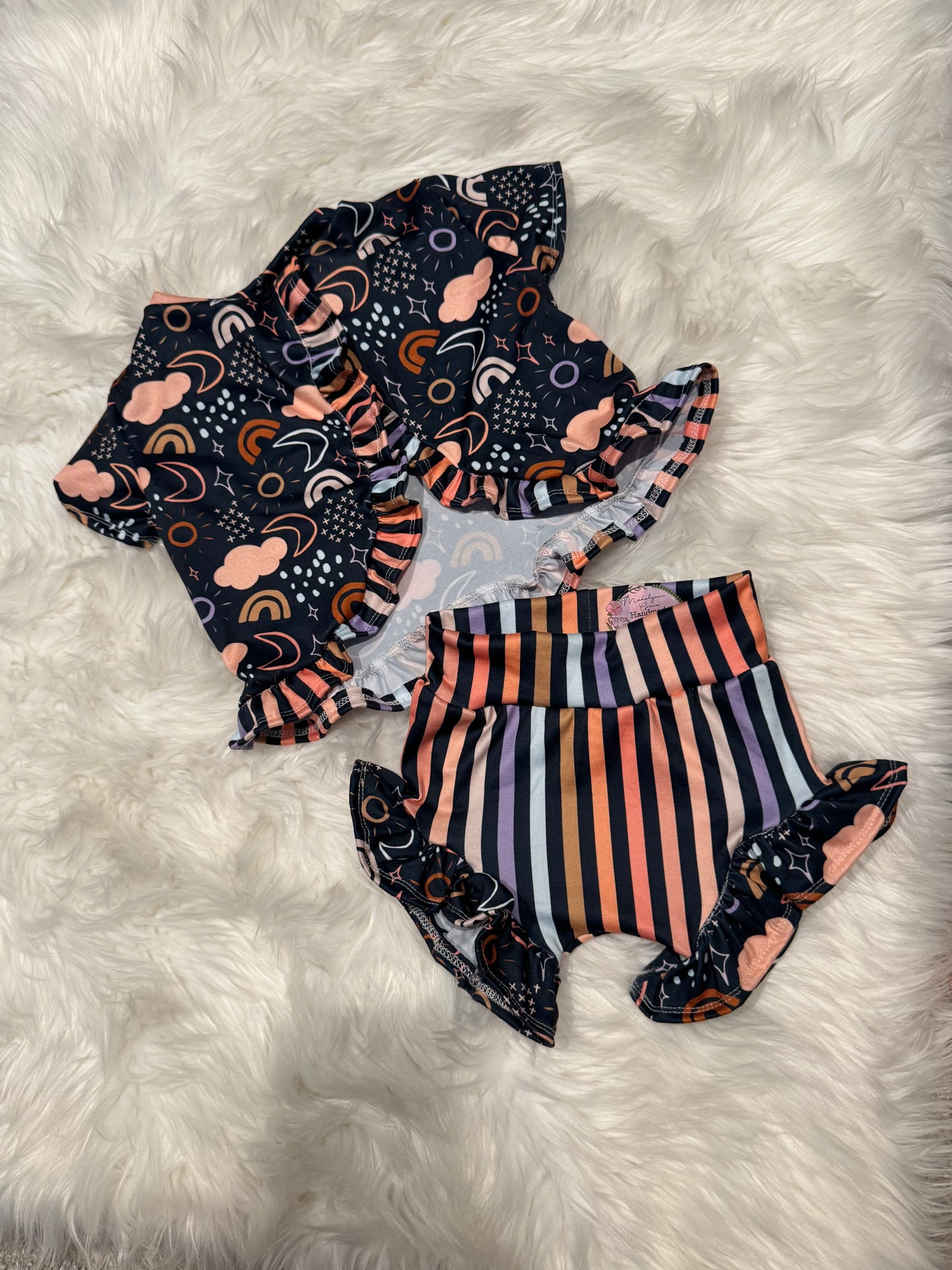 3T Remi Ruffle Tee & Shorties