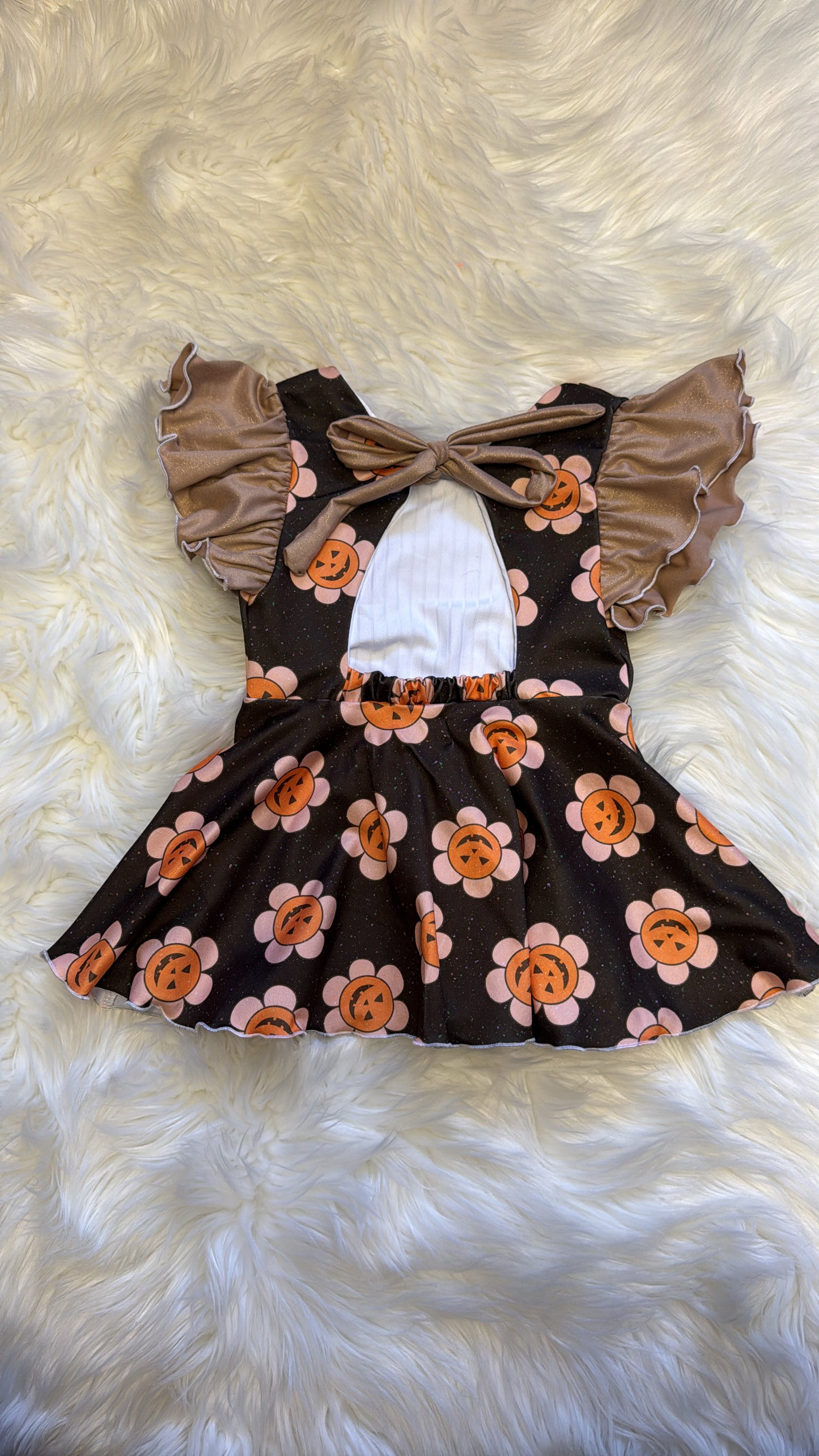 Pumpkin Daisy Emory Peplum 2T