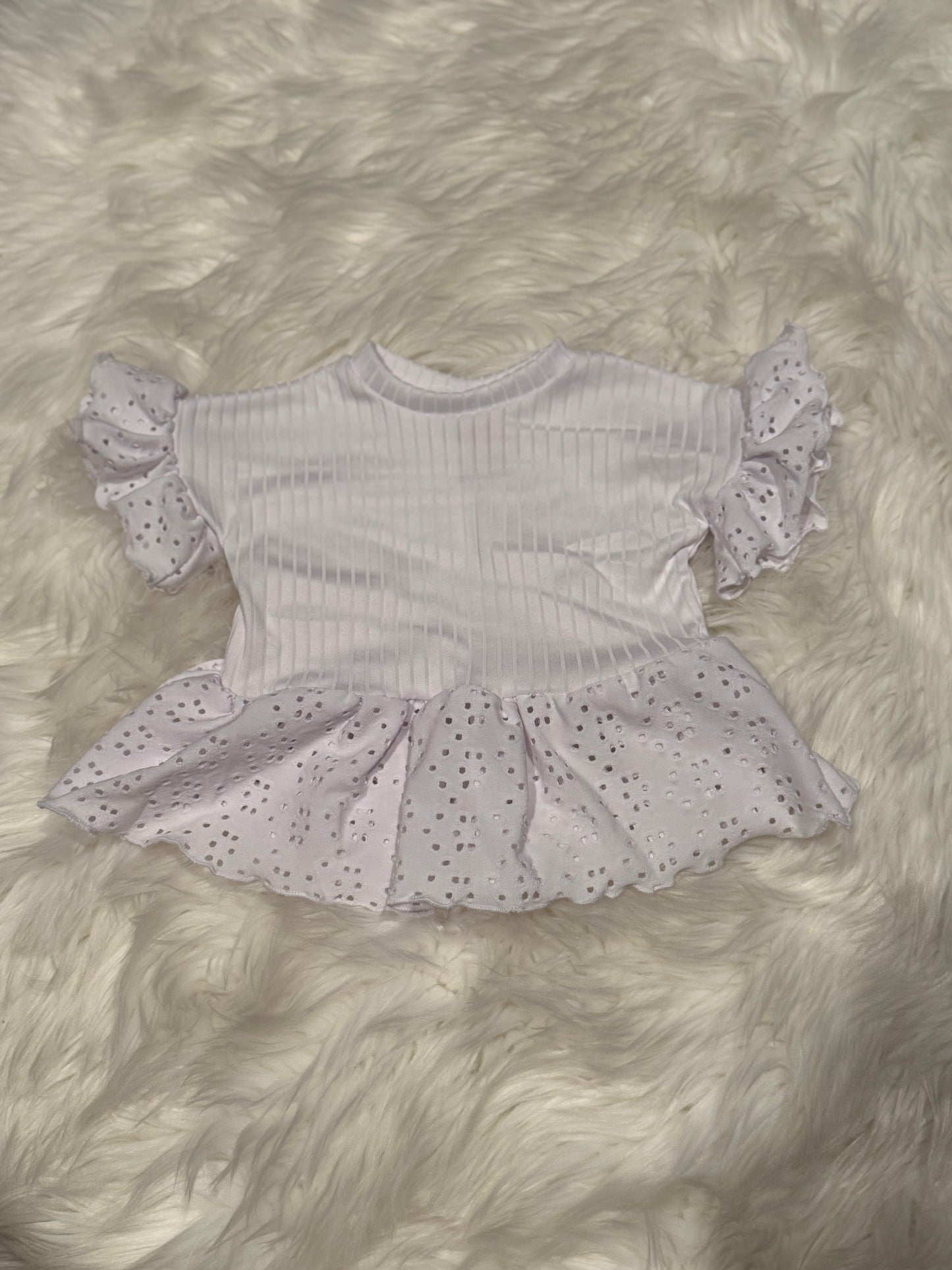 9/12m Ivory Brynn Ruffle Peplum