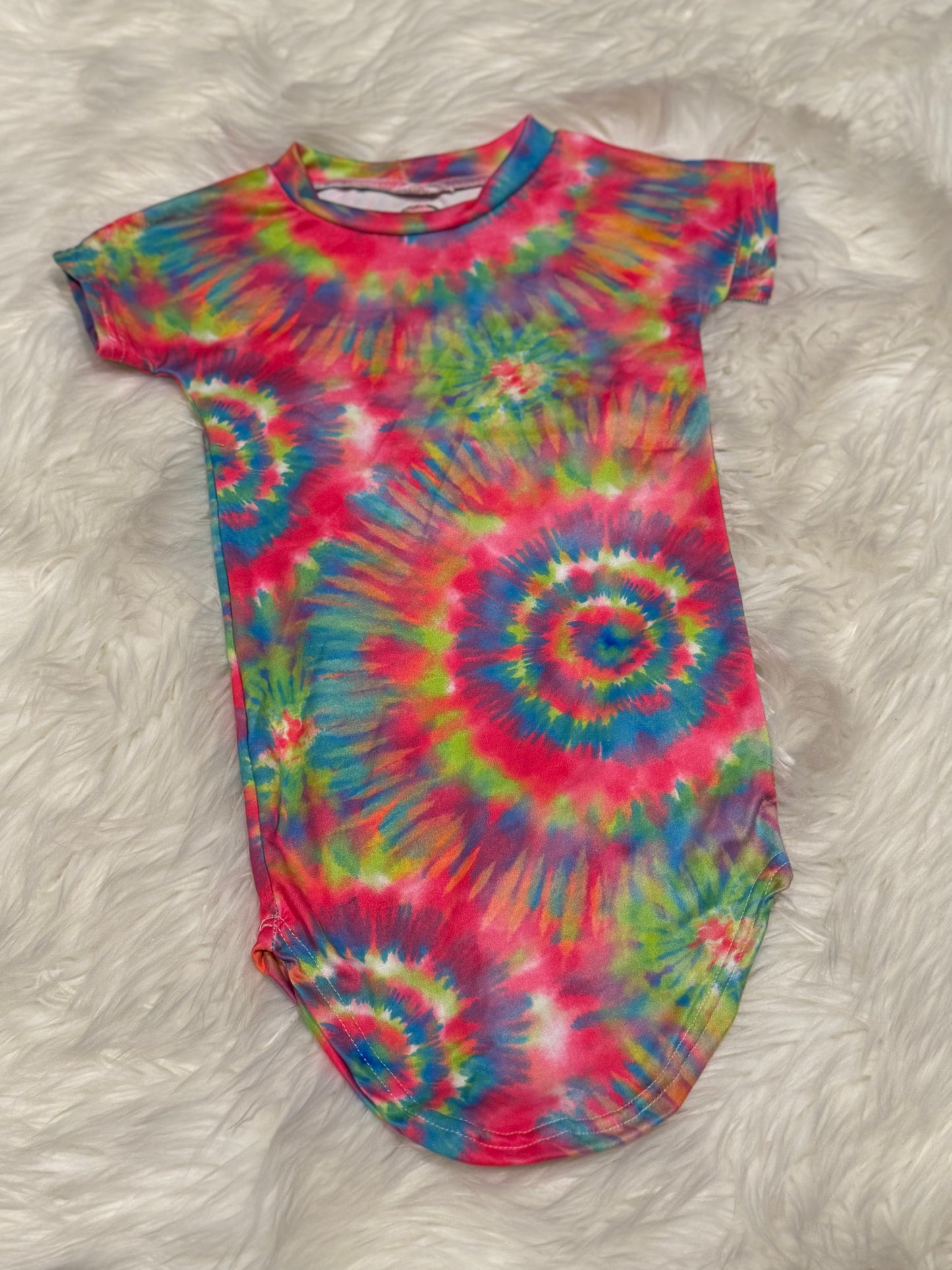 12/18m Tie Dye Neon Polly Dress