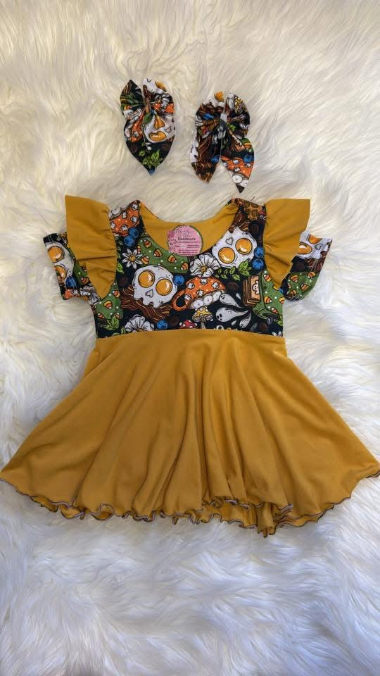 Brunch with the Boos Peplum + Piggies 18/24M