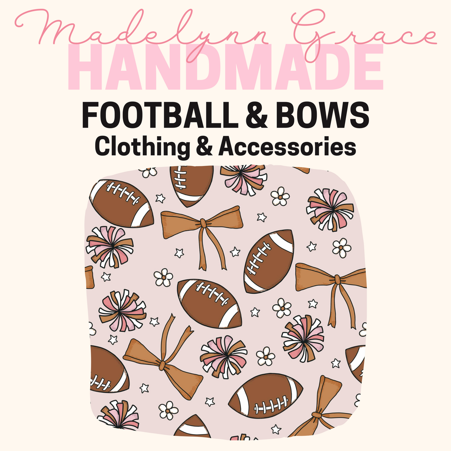 Football & Bows - Kids Clothing
