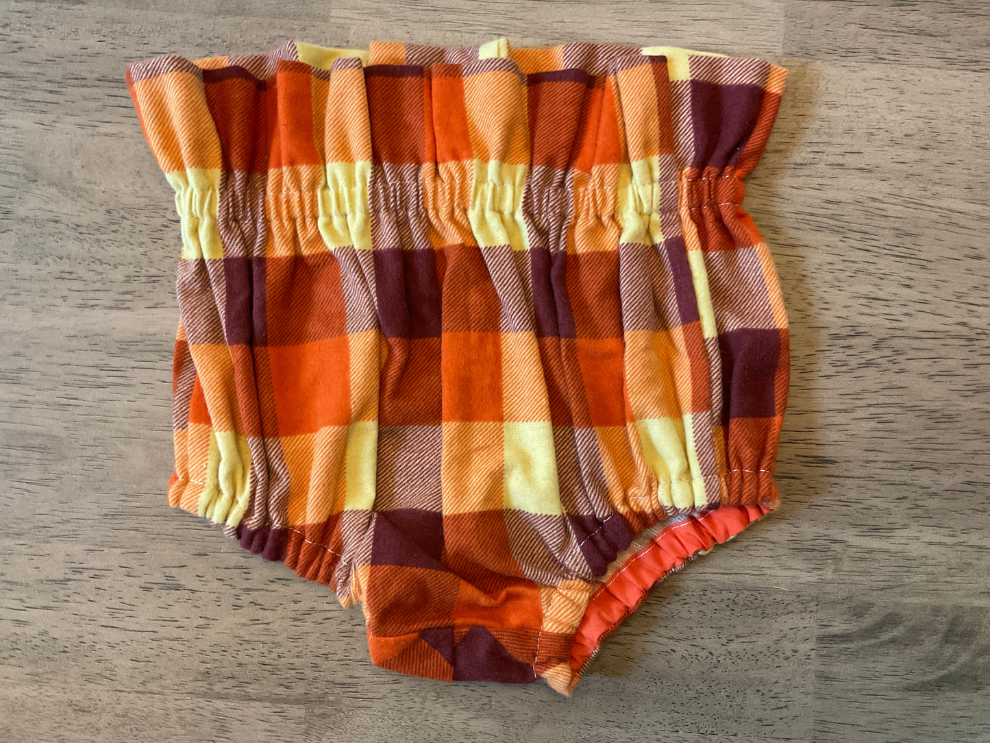 Fall Plaid Bloomers 12/18M