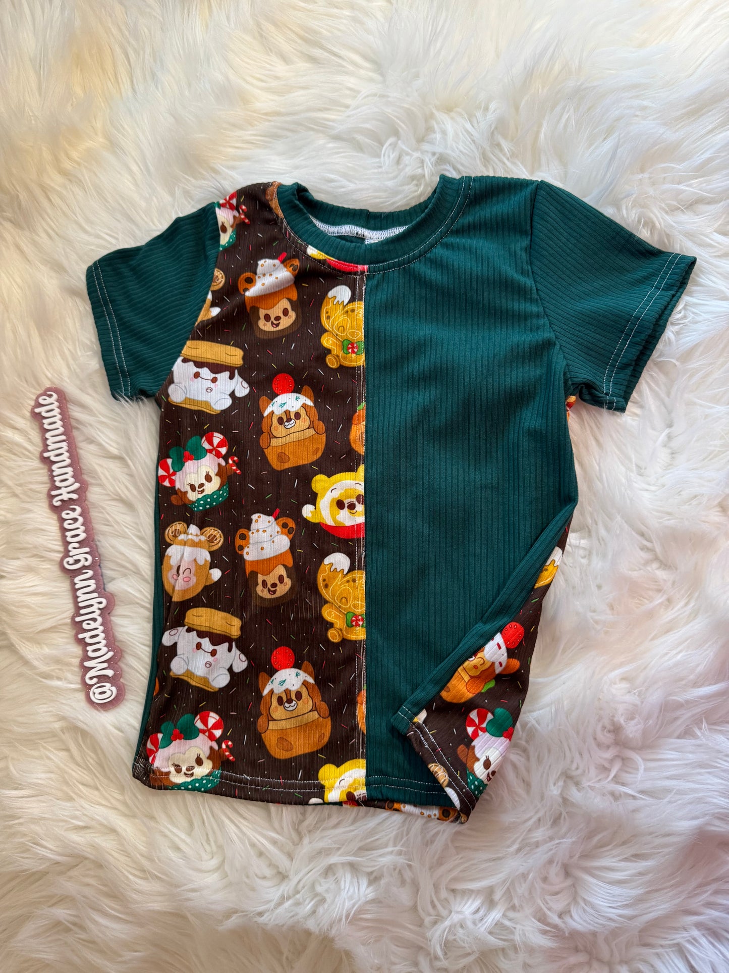 Holiday Treat Colorblock Tee 4T