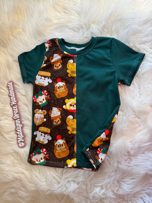 Holiday Treat Colorblock Tee 4T