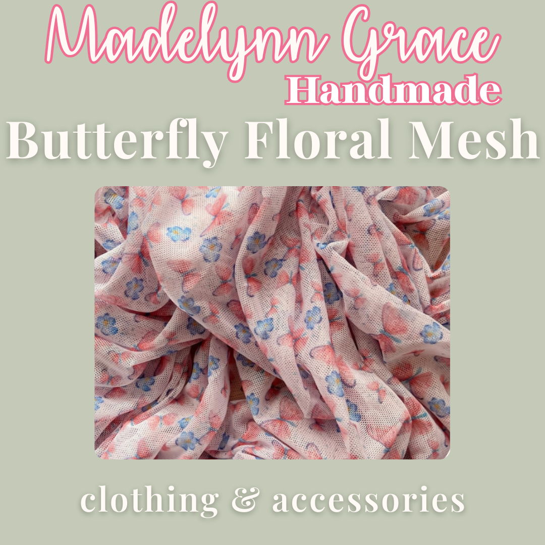 Butterfly Floral Mesh