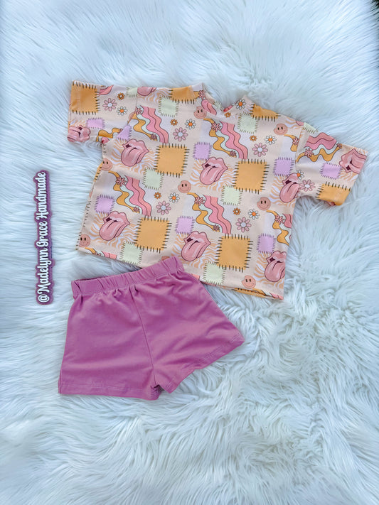 Pastel Rocker Comfy Set 12/18 M + 4T