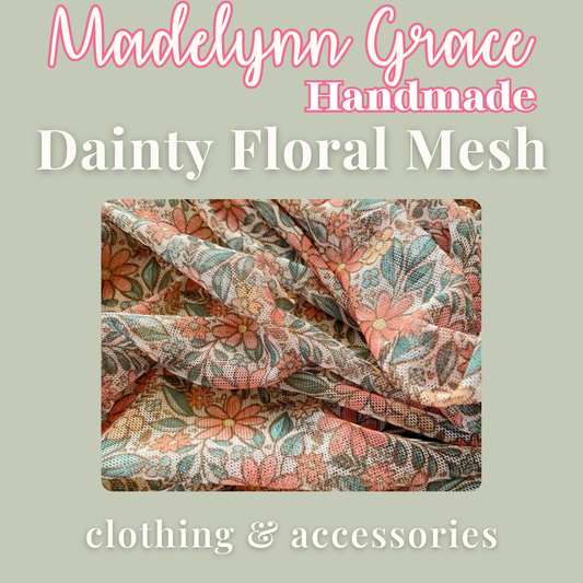Dainty Floral Mesh