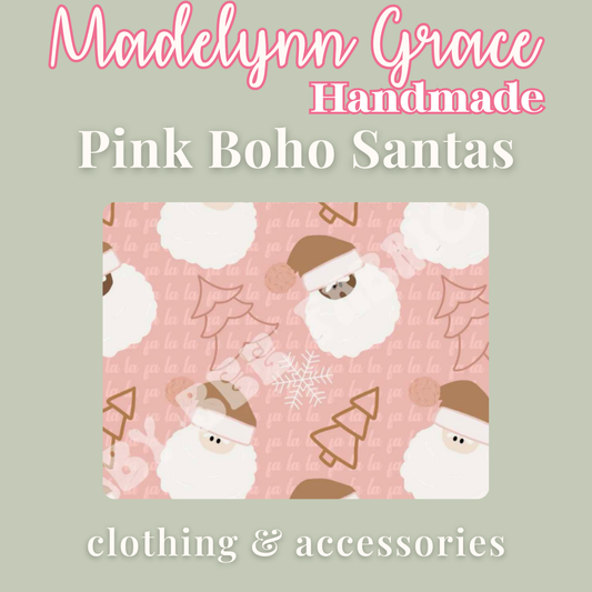 Pink Boho Santas