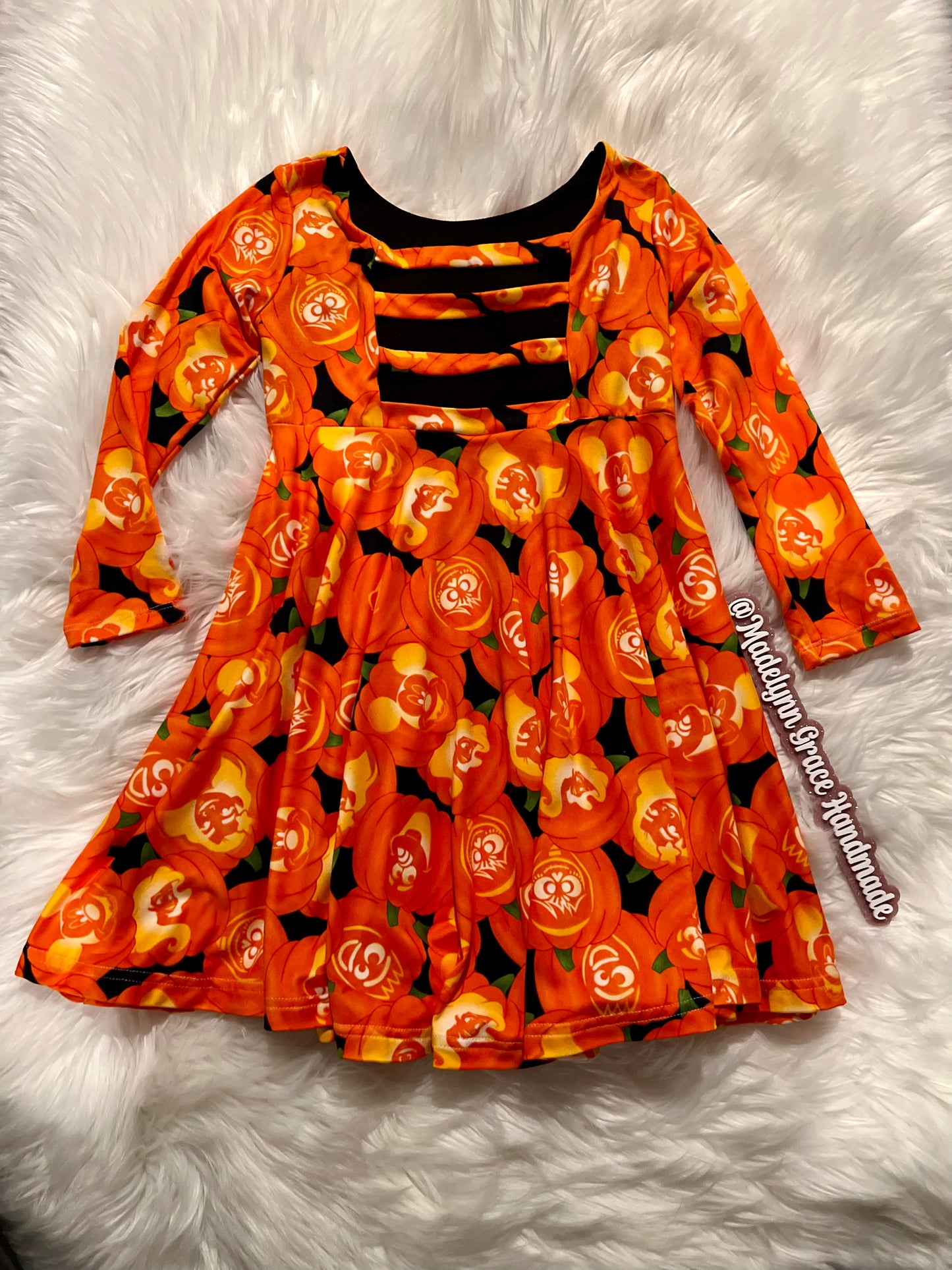 RTS- 4/5T Long sleeve Quinn Dress