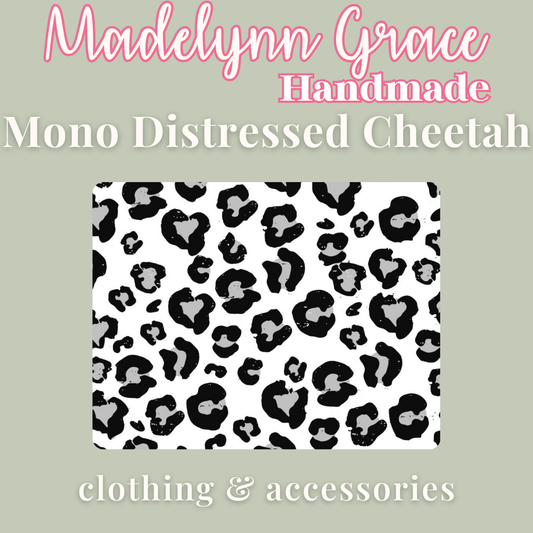 Mono Distressed Cheetah