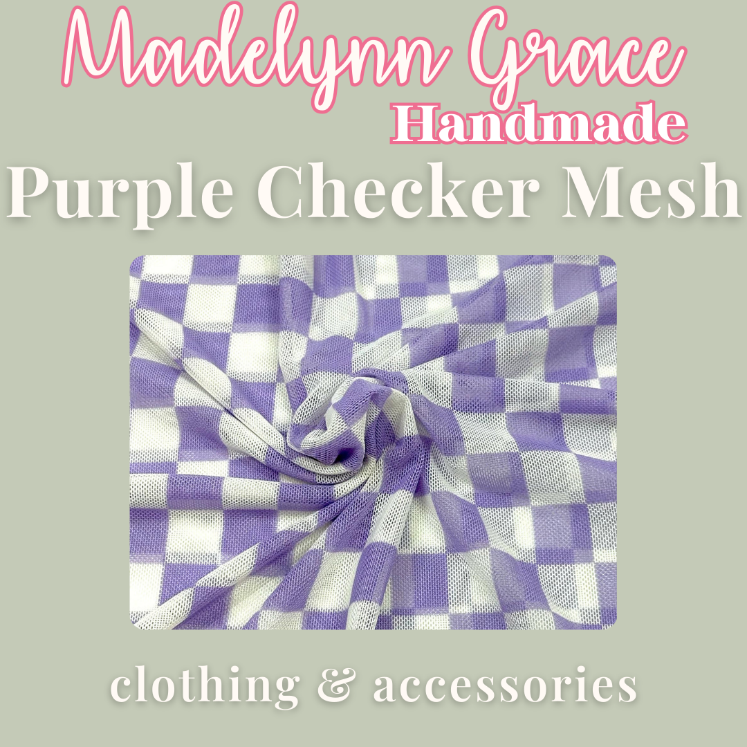 Purple Checker Mesh