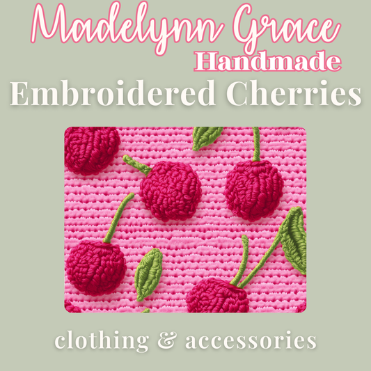 Embroidered Cherries