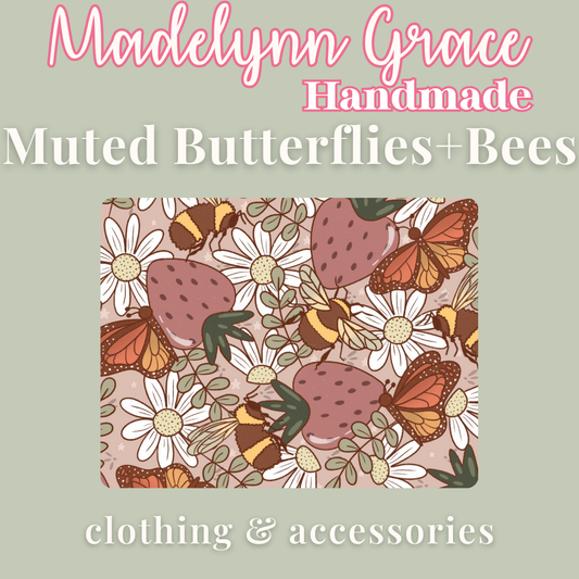 Muted Butterflies + Bees