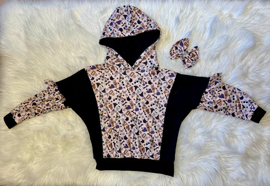Spellcast Selah Ruffle Hoodie + Bow 5T