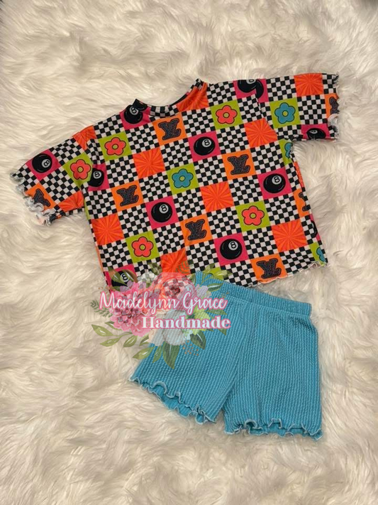 Neon Boujee Check Set 18/24 M