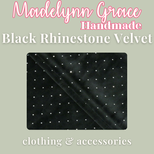 Black Rhinestone Velvet