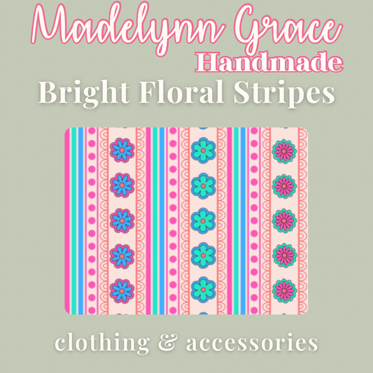 Bright Floral Stripes