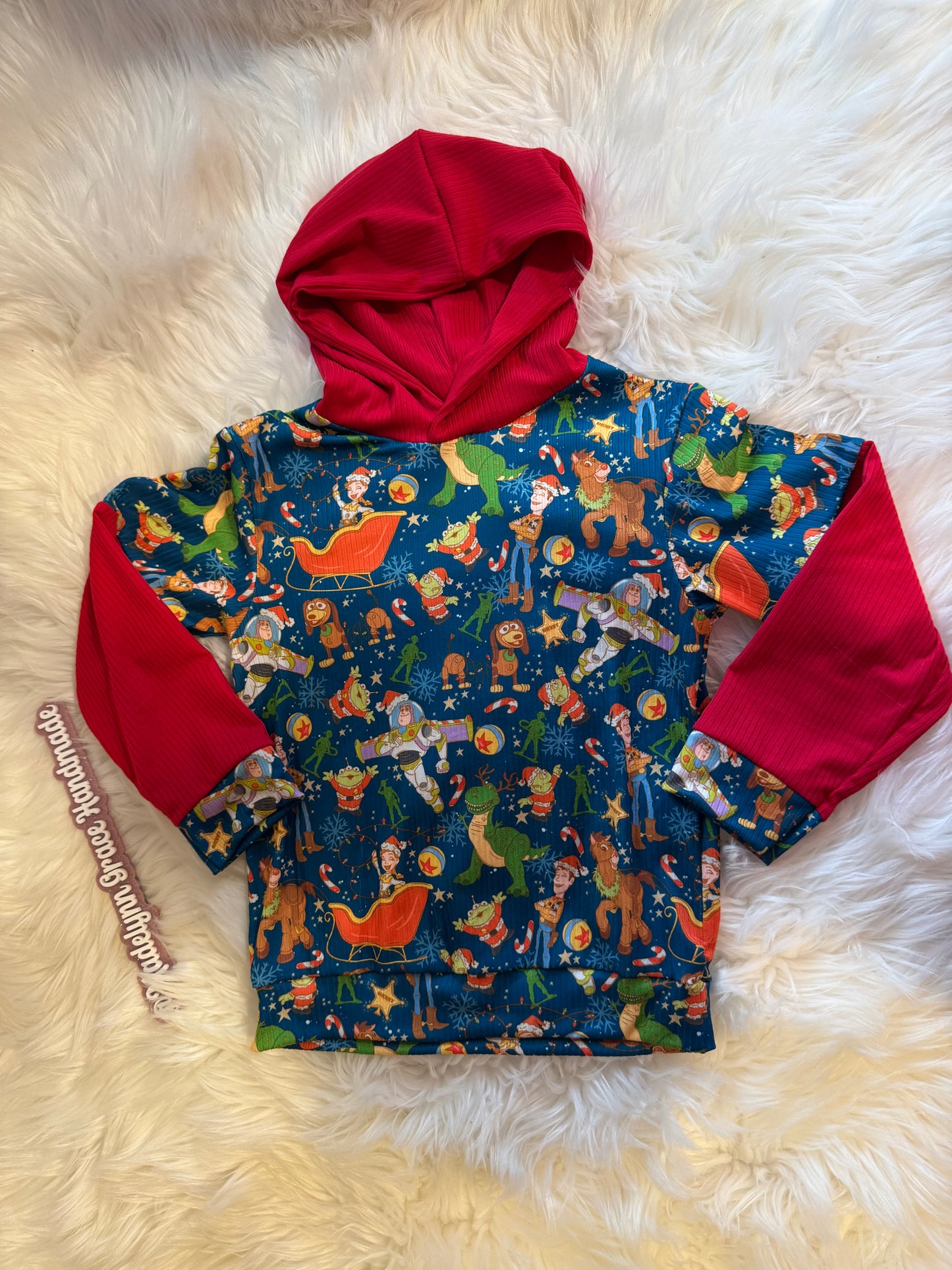 Holiday Toys Colorblock Hoodie 3T