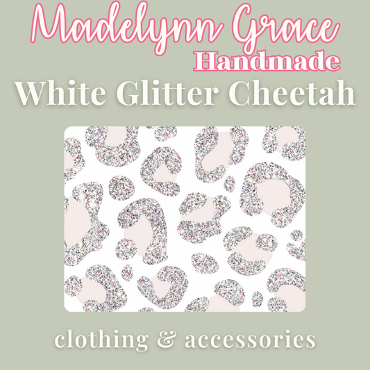 White Glitter Cheetah