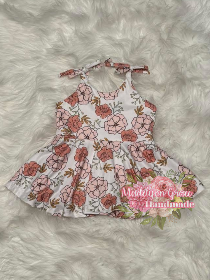 Floral Tie Tank 3T
