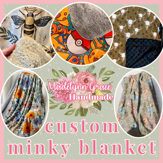 Custom Minky Sherpa Blanket