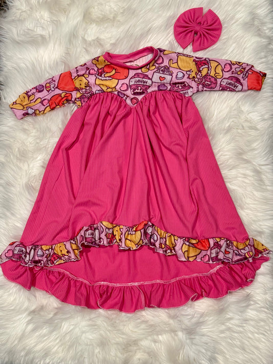2/3T Pooh Cupid Dress with bow