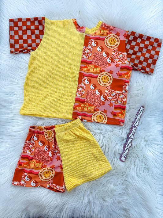 Off the Wall Bright Split Comfy Set 12/18 M + 5T