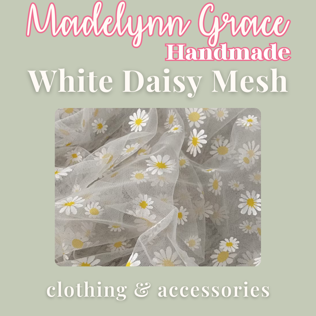 White Daisy Mesh