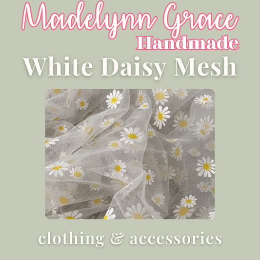 White Daisy Mesh