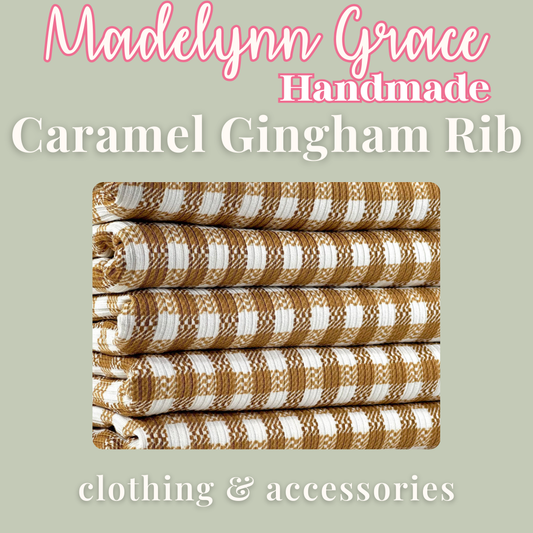 Caramel Gingham Rib