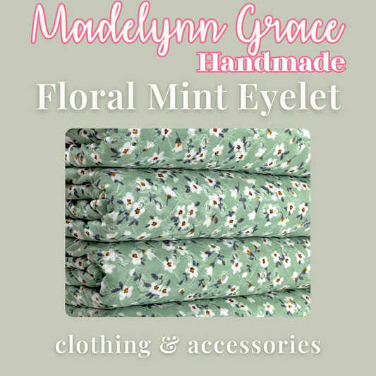 Floral Mint Eyelet