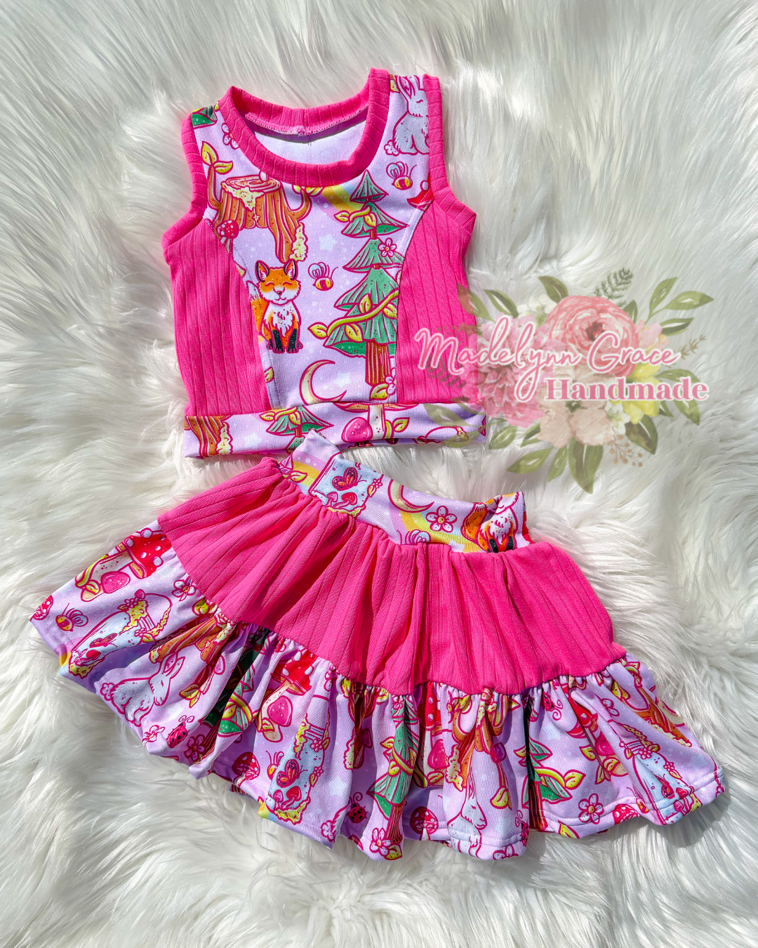 Magical Forest 3T Tank & Tiered Skirt