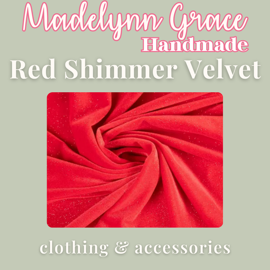 Red Shimmer Velvet