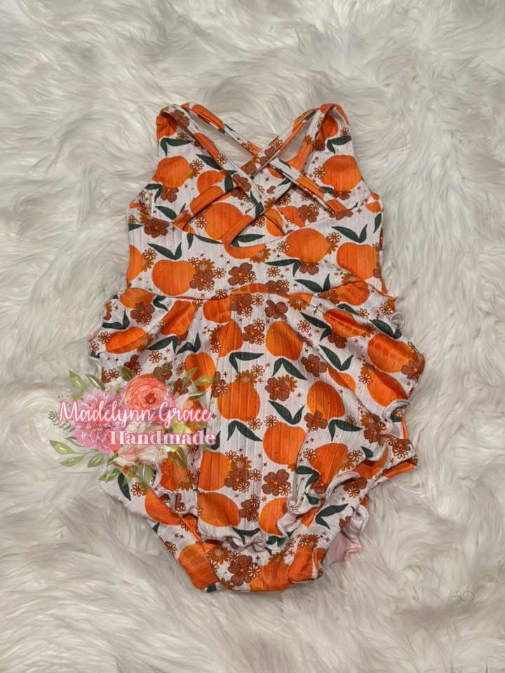 Oranges Skirted Romper 2T