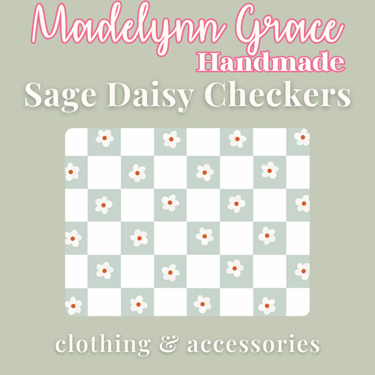 Sage Daisy Checkers