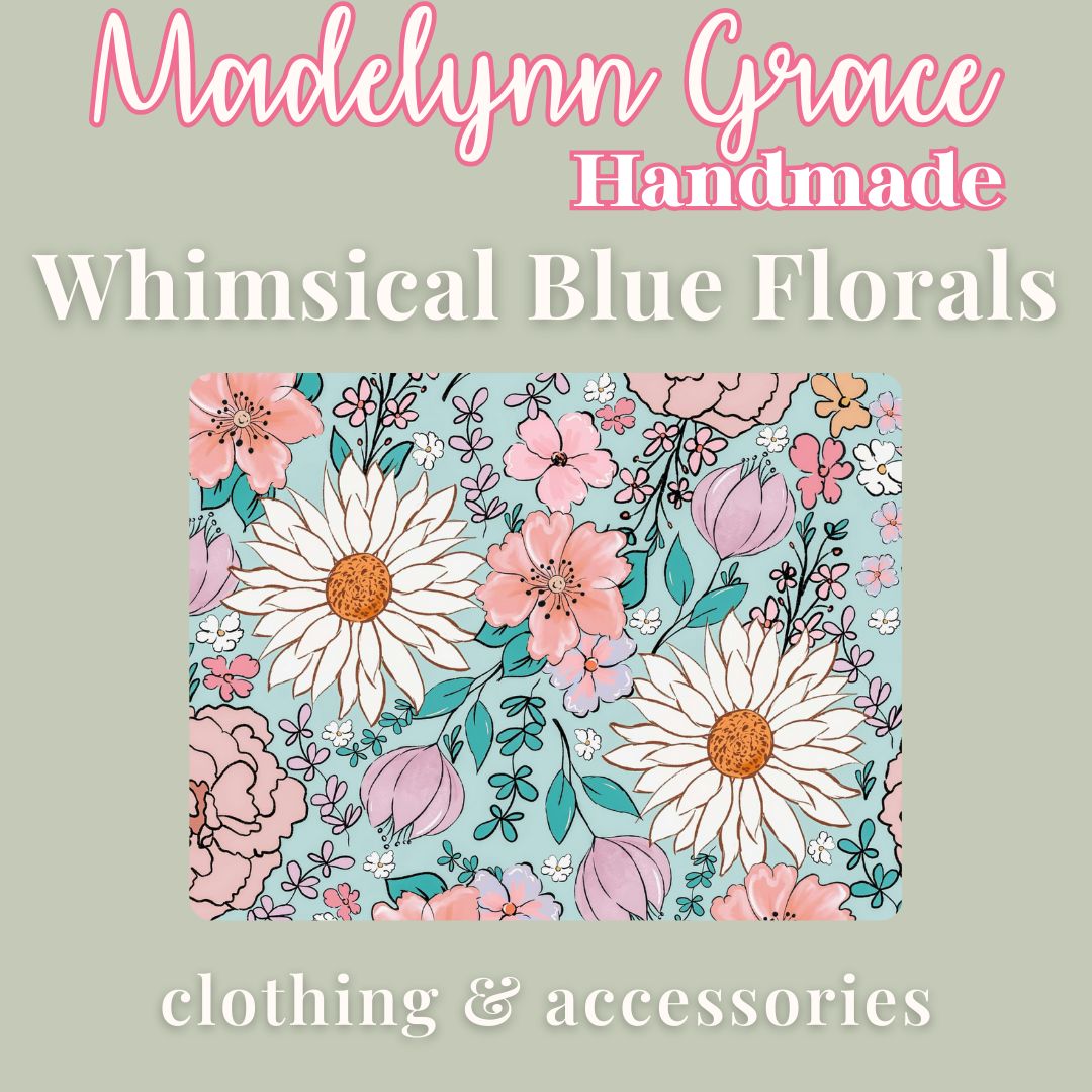 Whimsical Blue Florals