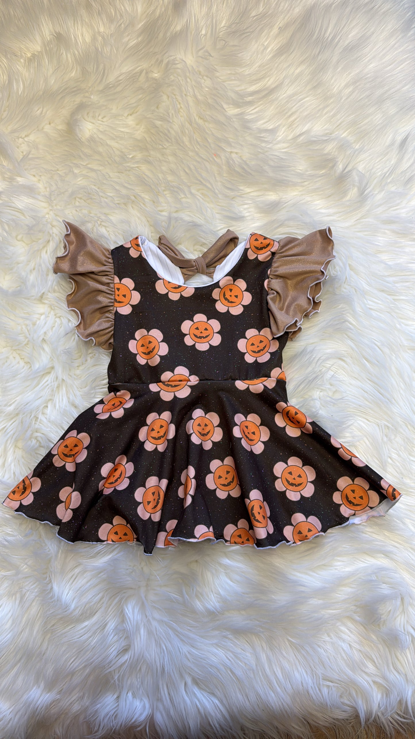 Pumpkin Daisy Emory Peplum 2T