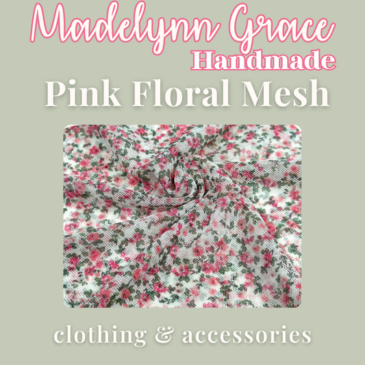 Pink Floral Mesh
