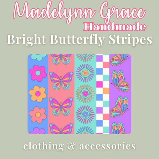 Bright Butterfly Stripes