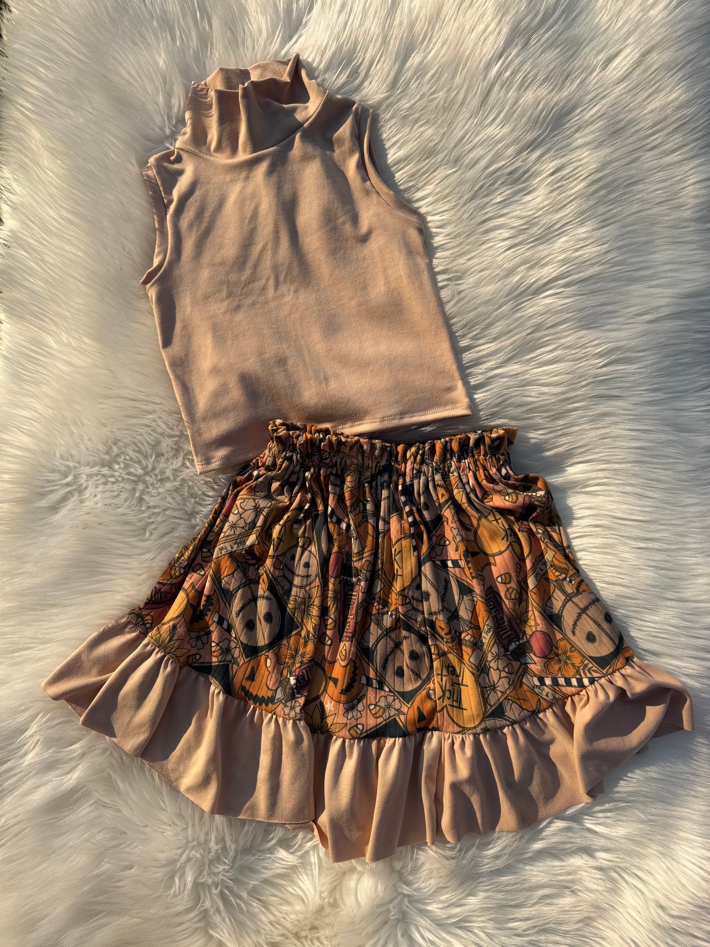 MockTank + Paperbag Skirt Set 4T