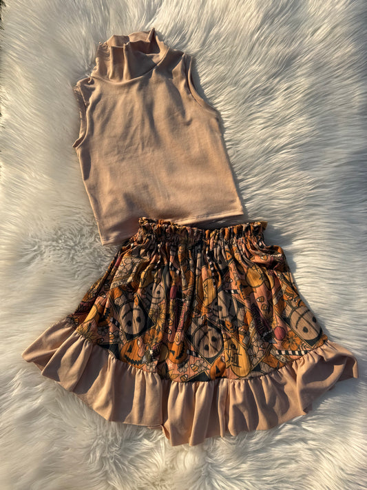 MockTank + Paperbag Skirt Set 4T