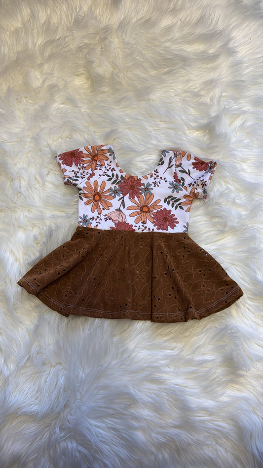 Fall Eyelet Peplum 18/24 M, 4T, 7/8