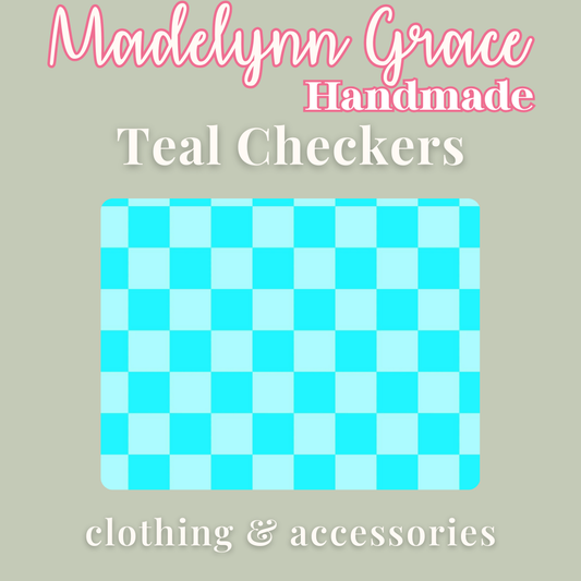 Teal Checkers