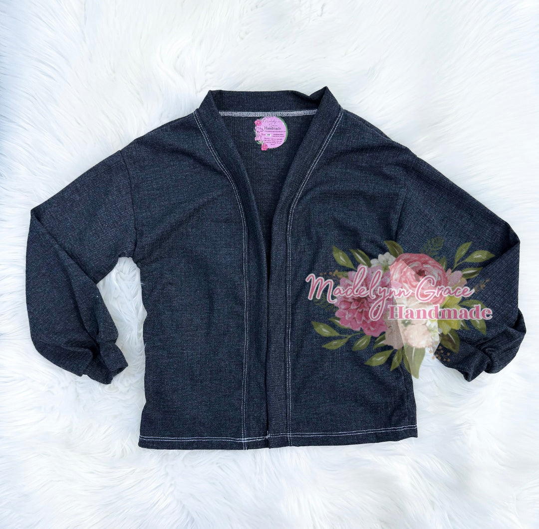 Charcoal Cardigan 5T