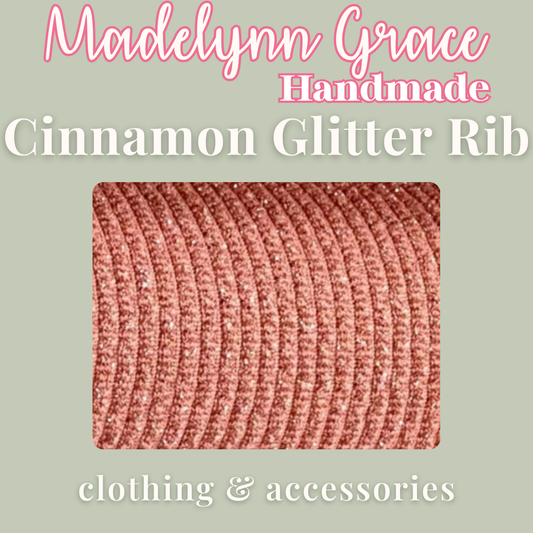 Cinnamon Glitter Rib